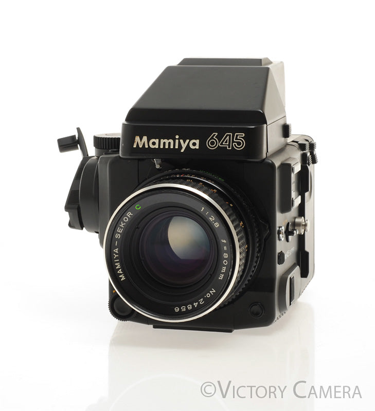 Mamiya 645 Super Medium Format Film Camera w/ Prism Finder 80mm Lens [