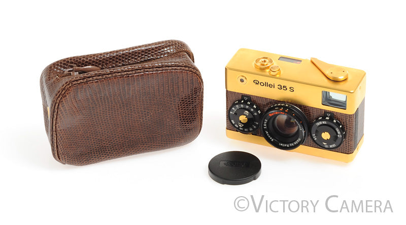 Rollei 35 S Gold 24 Karat (Plated) Camera w/ 40mm f2.8 Sonnar Lens [MI