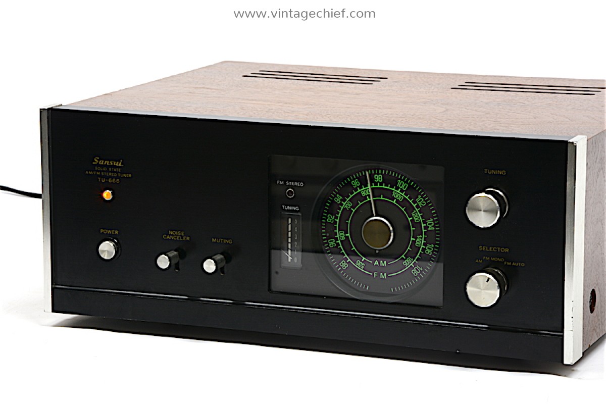 Sansui TU-666 FM AM Tuner | Round Dial