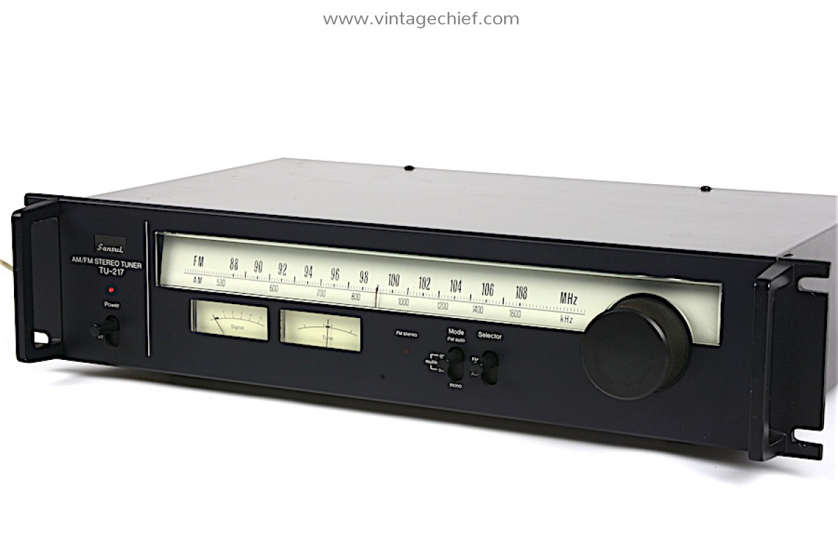 Sansui TU-217 FM AM Tuner With Rack Handles