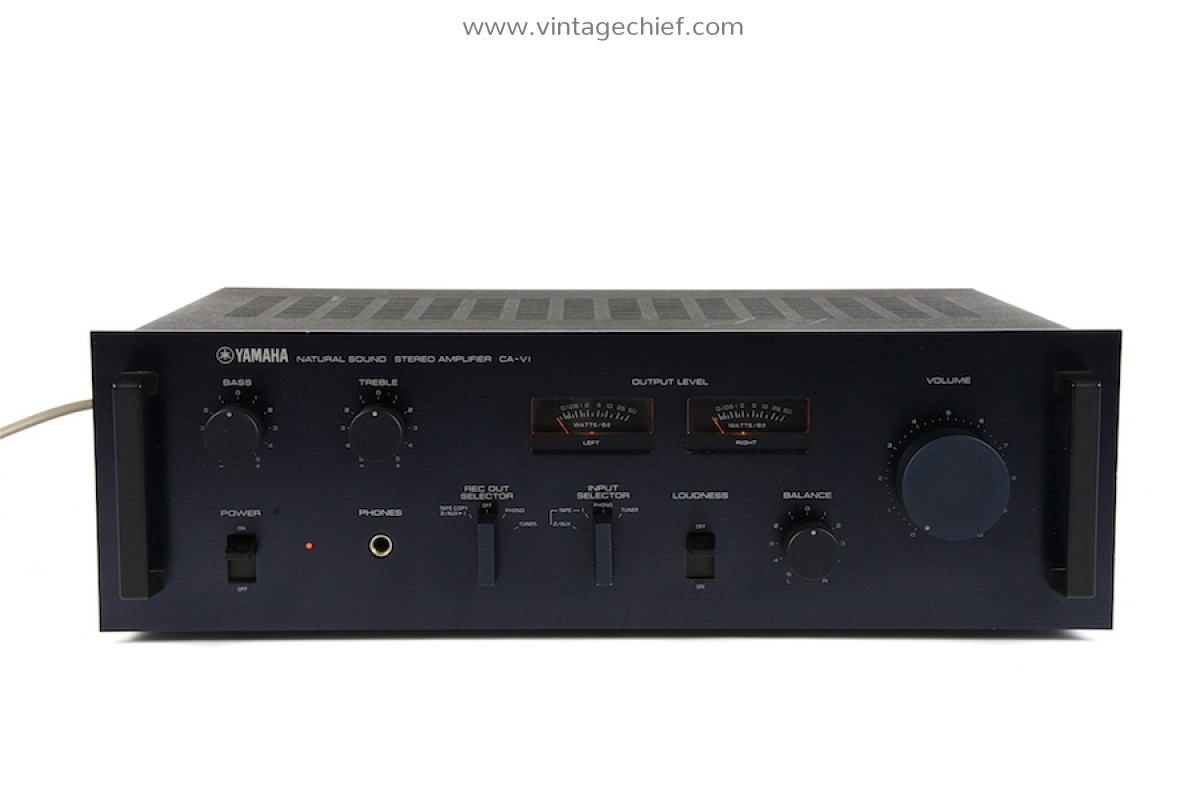 Yamaha CA-V1 Natural Sound Amplifier | VU Meters | Rack Handles