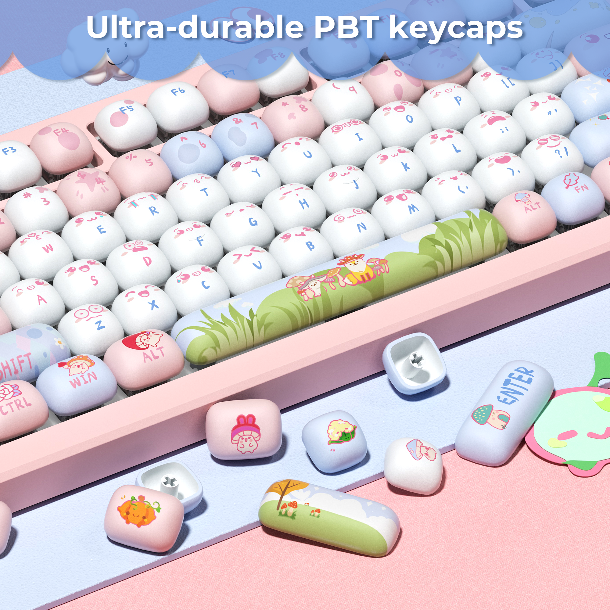 XVX Fox Party MOG Profile Dye-Sub PBT Keycap Set 138-Key – XVX