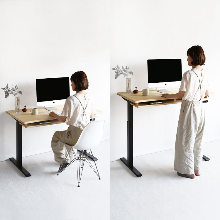 昇降デスク N120｜家具と学習机(デスク)の専門店キシル
