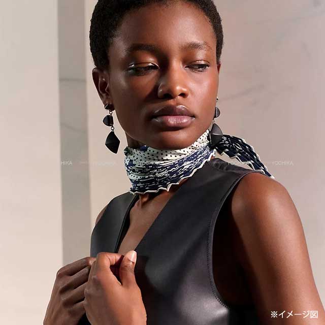 2025年春夏 HERMES エルメス スカーフ プリーツ バンダナ ブリッドドゥ