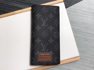 N60393】 LOUIS VUITTON ルイヴィトン ダミエ・エベヌ 長財布 スーパー