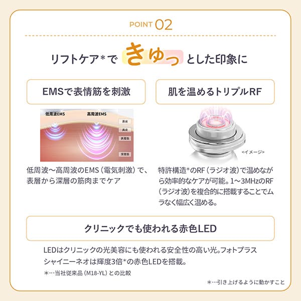 RF美顔器 フォトプラス シャイニー ネオ｜ヤーマン公式通販サイト