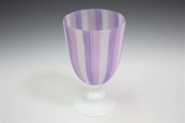 柳瀬美術店 / 藤田喬平 「手吹ワイングラス」共箱[FUJITA Kyohei]Wine