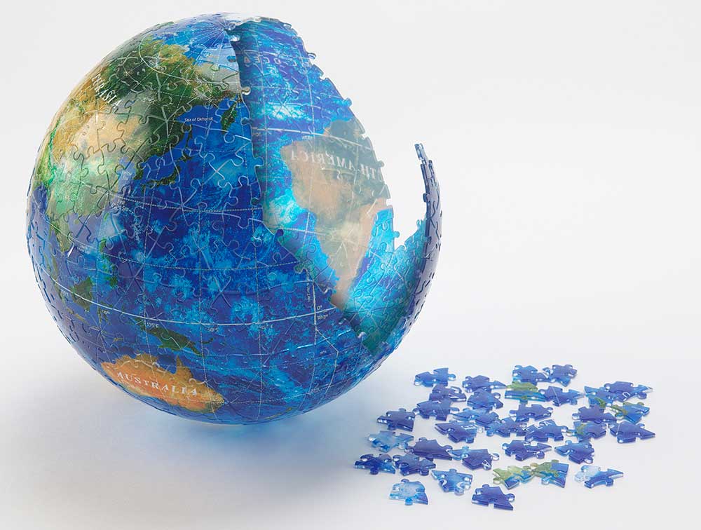 3D球体パズル ブルーアース‐アクア‐ / ジグソーパズルやのまん通信販売