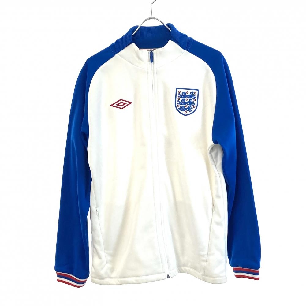 アンブロ/アンセムジャケット/イングランド代表/ブルー×ホワイトの高価