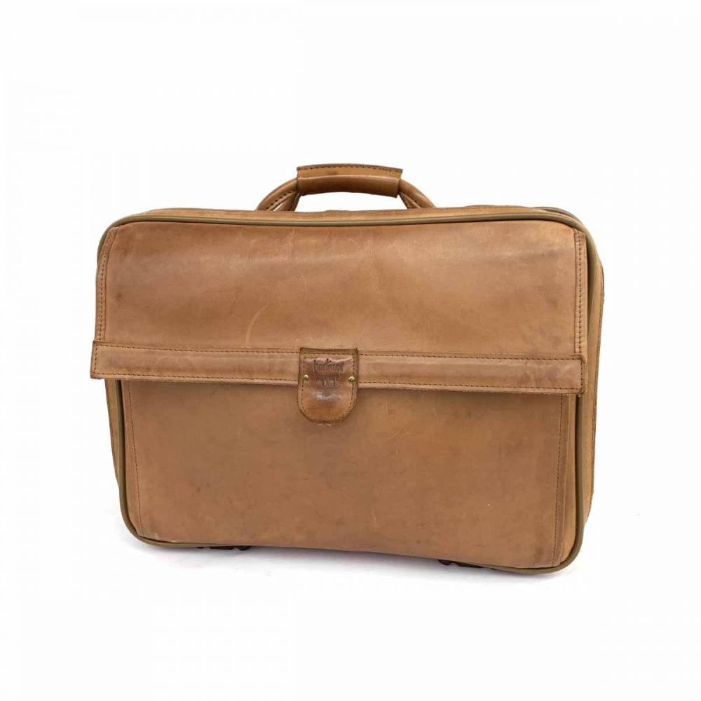 ハートマン 2way ツイード×レザー ガーメントバッグ ブリーフケース