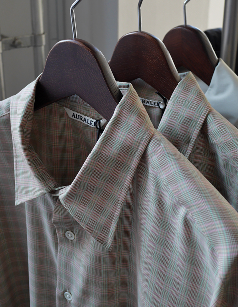 AURALEE Super Light Wool Check Shirts | 大阪心斎橋のメンズ洋服の