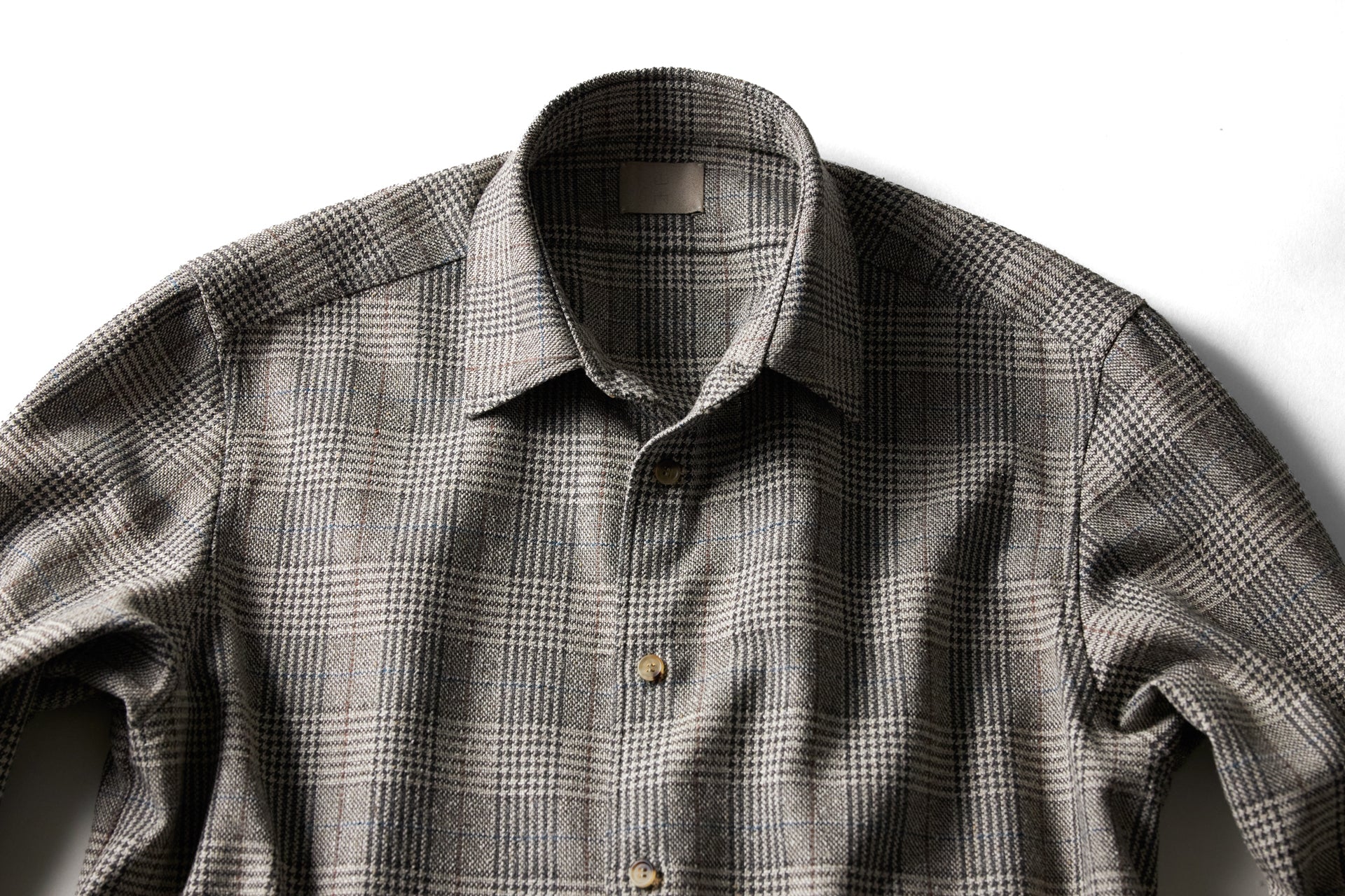 25247-si / ネップシルクウール・オープンカラーシャツ – 山内