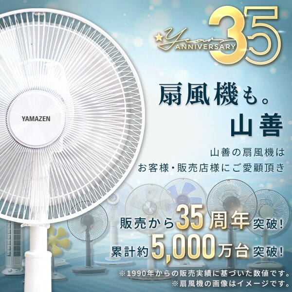 扇風機 DC 節電センサー 左右自動首振り 風量10段階 入切タイマー 山善