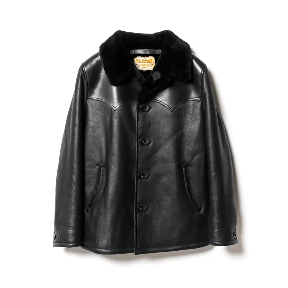 MERINO MOUTON WESTERN RANCH COAT[ WJ-05 ] | Y'2 LEATHER