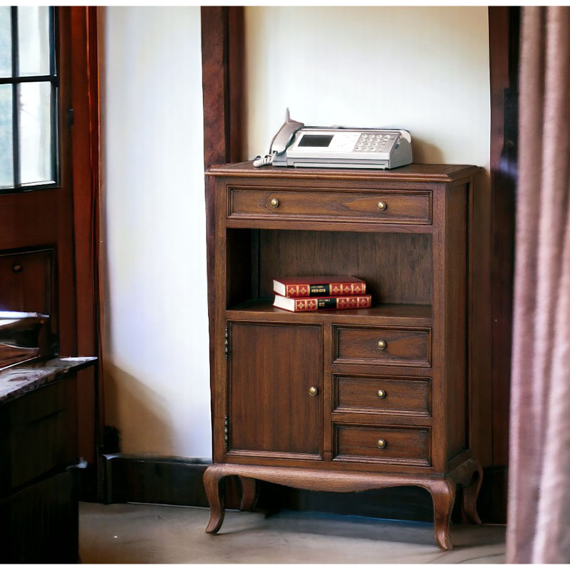 EFK44 マルニ木工 地中海シリーズ 5406 サイドチェスト 電話台 FAX