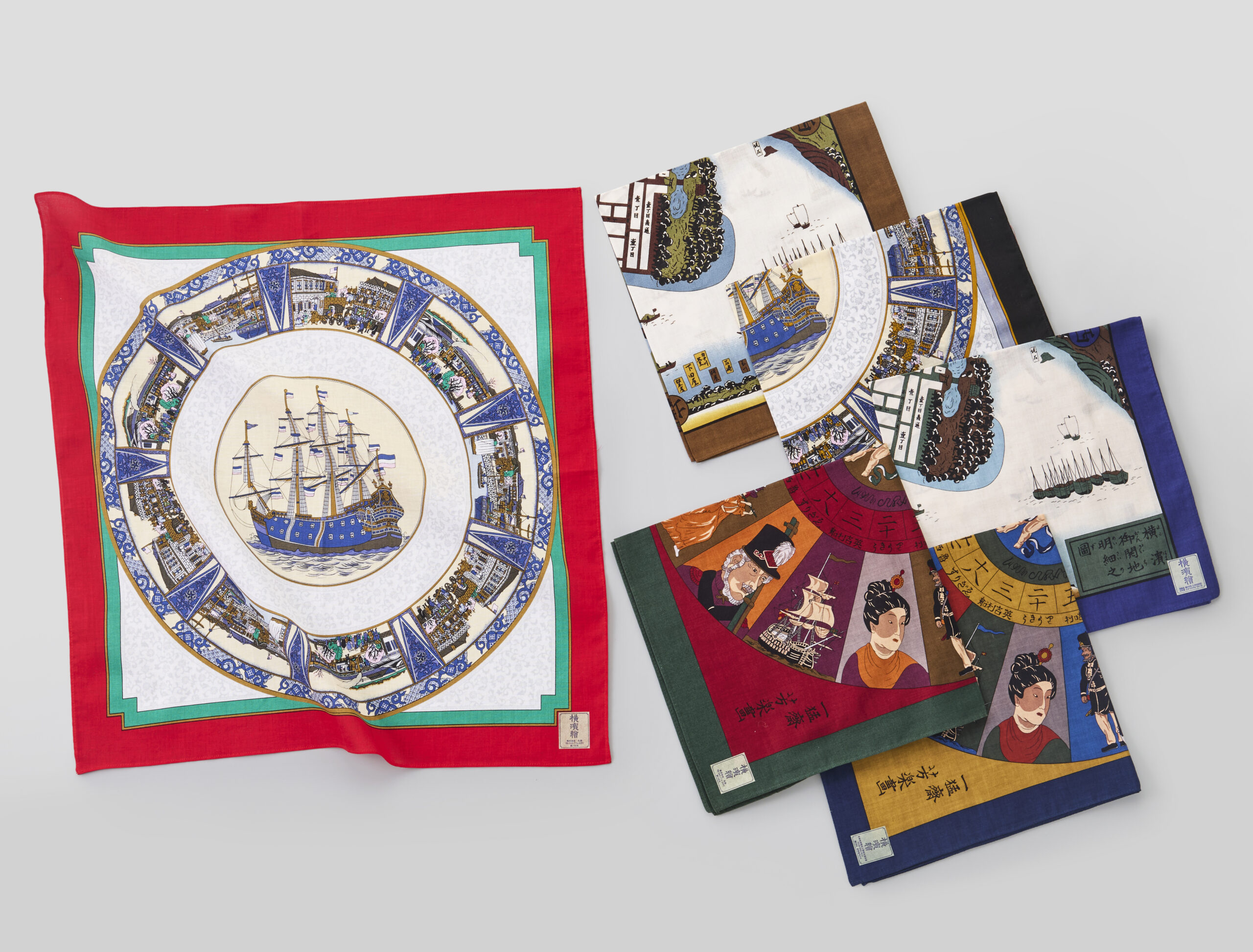 横濱絵バンダナ - ヨコハマ・グッズ001 横浜のおみやげ