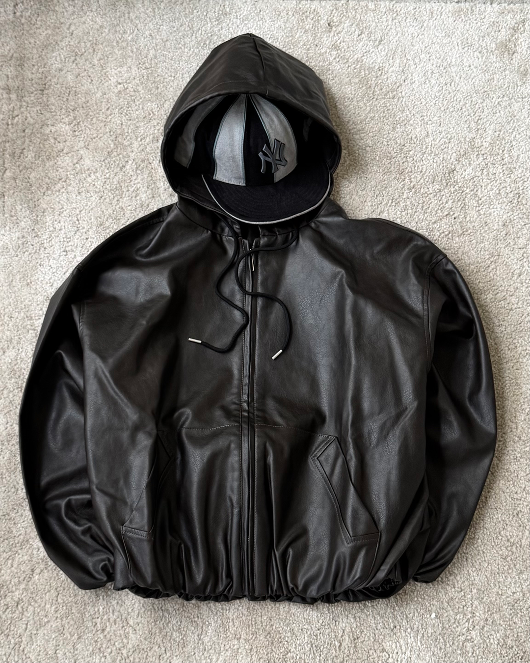 即納】PUレザーフードショートブルゾン TO5005 – YOLO（ヨロ