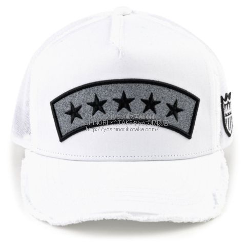 ヨシノリコタケ 帽子 ファイブ スター キャップ-白-2024SS| ヨシノリ
