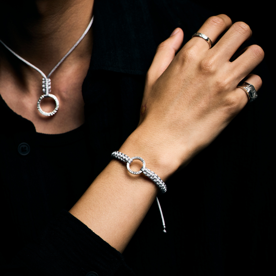 Bracelet -Dawn- Brilliant Silver シルバー ブレスレット – yuzen