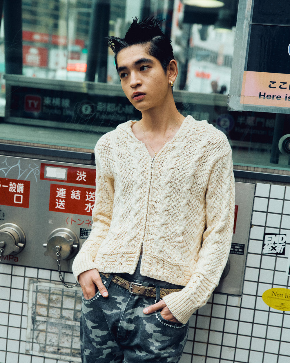 HIROKI TSUZUKI】COTTON KNIT ZIP HOODIE – YZ