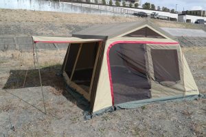 柔軟性に磨きをかけた ロッジシェルターII・TC – 残念キャンプで