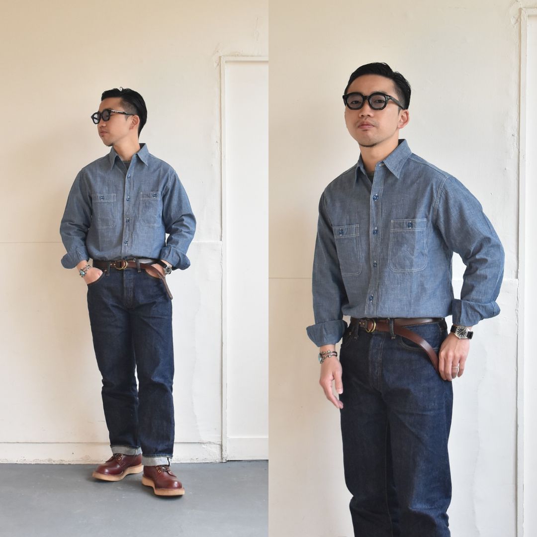 BUZZ RICKSON'S（バズリクソンズ） U.S.NAVYブルーシャンブレーワーク