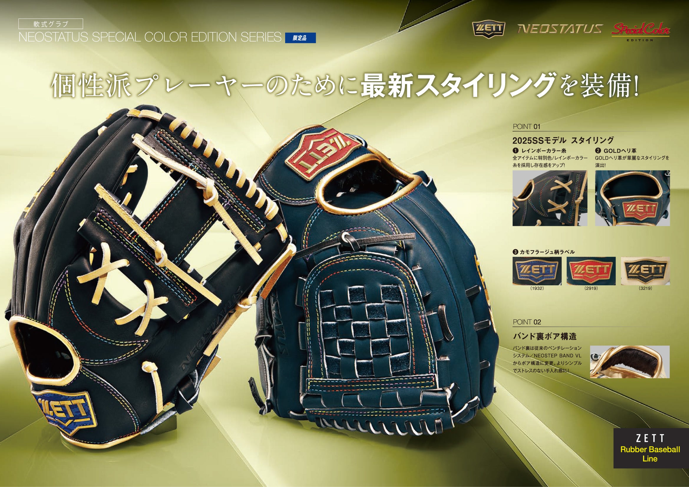 ZETT 日本製 限定カラー 旧ラベル レア ファーストミット 軟式グローブ