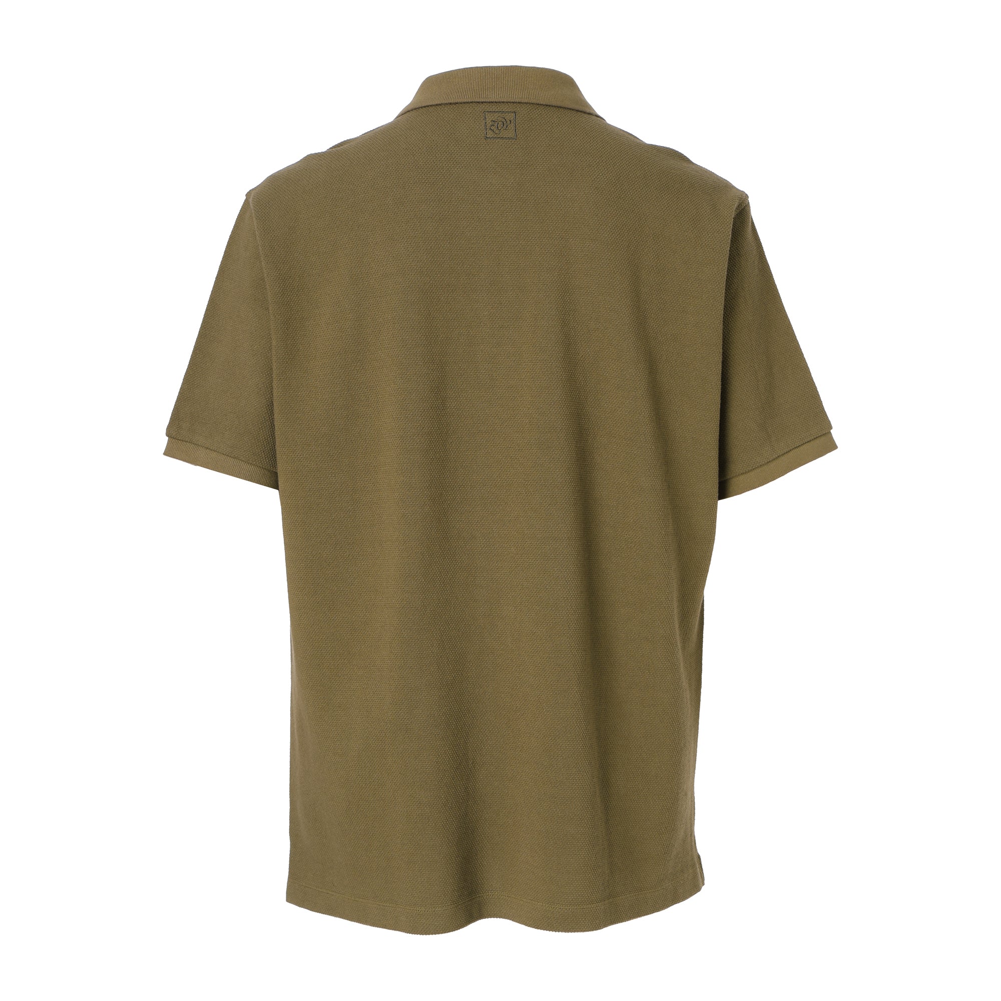MEN ドライハード鹿の子ガーメントダイ 半袖シャツ オリーブ