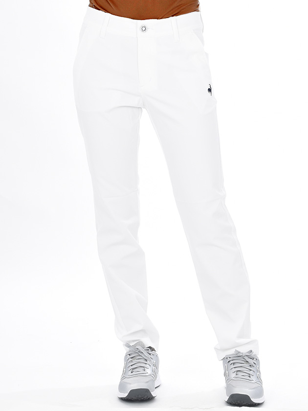 ルコックゴルフ ベーシックストレートパンツ QGWUJD00（ホワイト