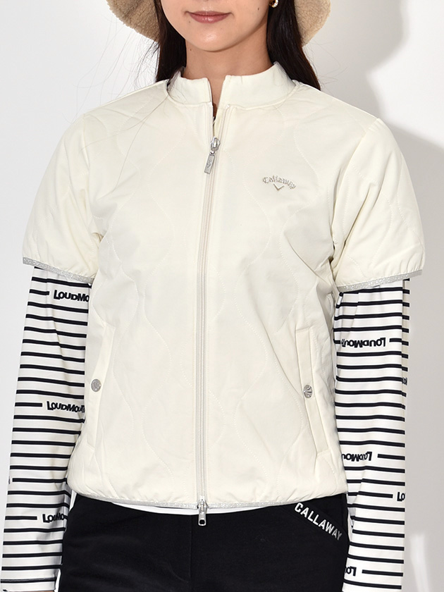 キャロウェイ キルティング半袖中綿ブルゾン C24215202 | レディース