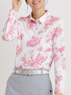 アダバット(adabat) 長袖ポロシャツ | レディースゴルフウェア通販