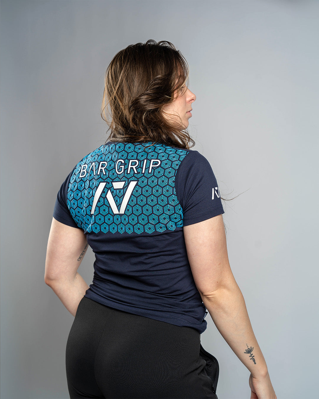 USAPL True-Fit Women's Bar Grip Shirt - Navy - A7