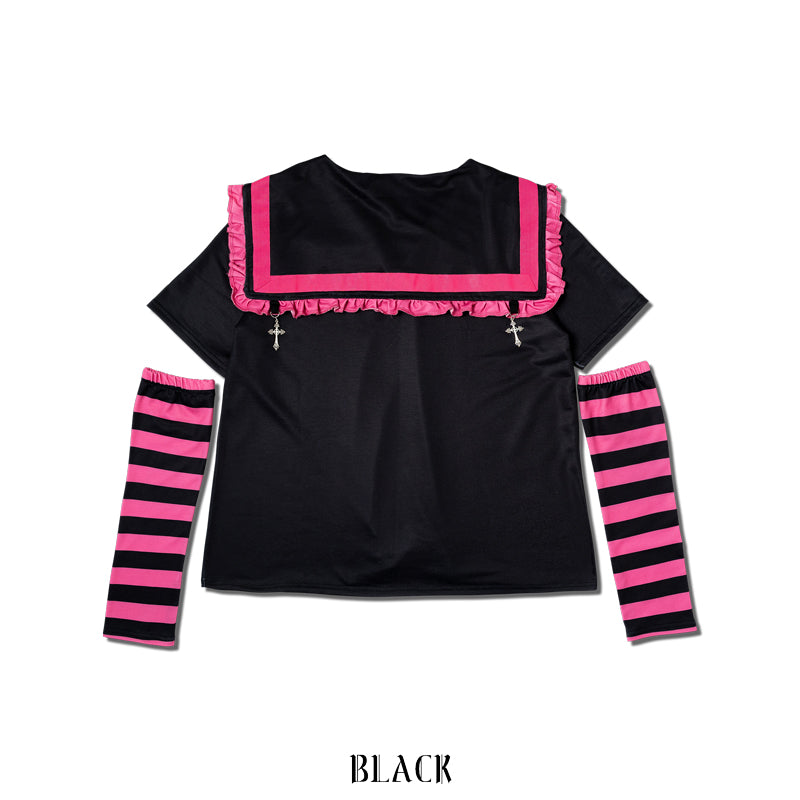 病みかわパンクメンヘラチャン セーラーT – ACDC RAG