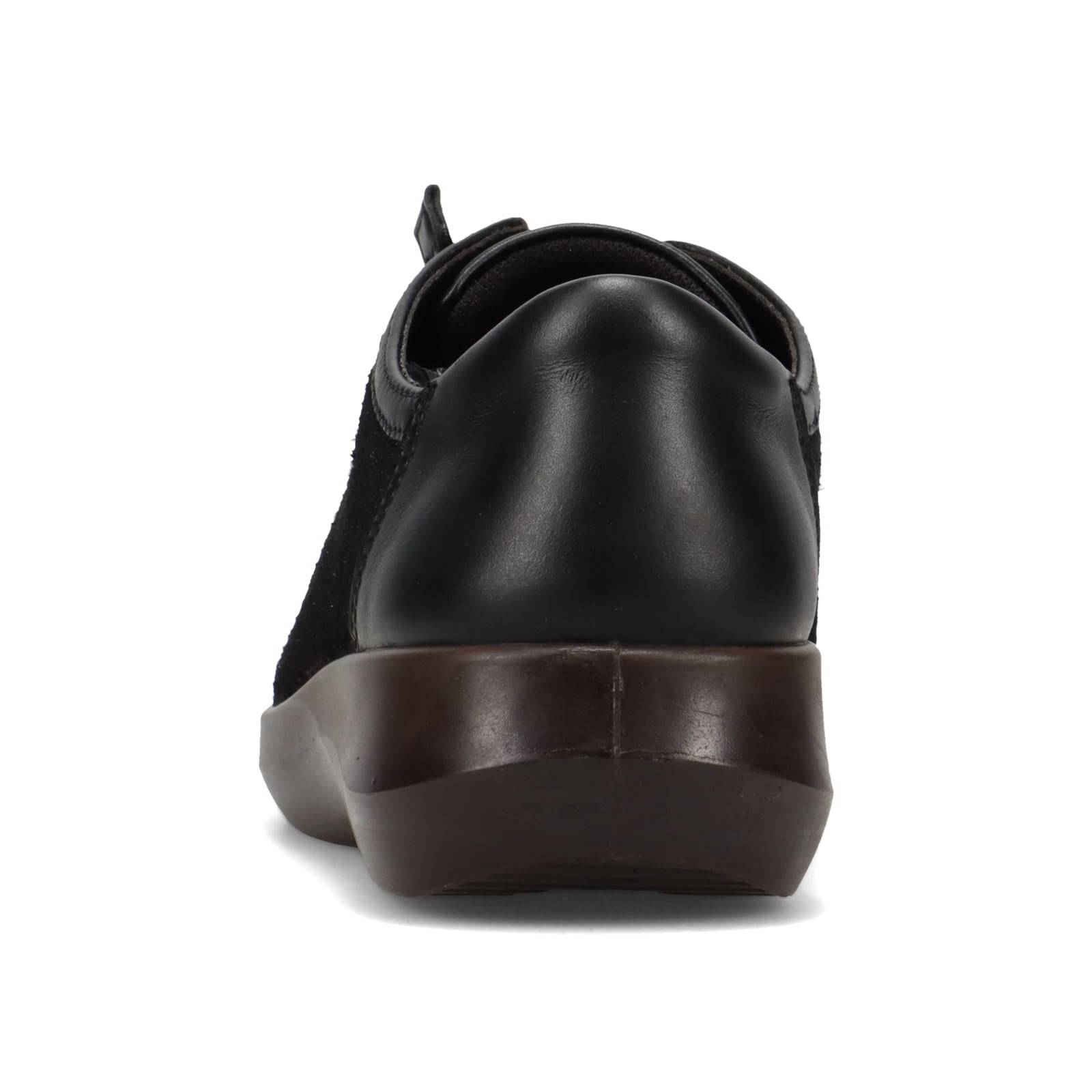 アキレス・ソルボ C 616 黒｜ラメ×スムース革3Eゴム紐シューズ｜秋冬