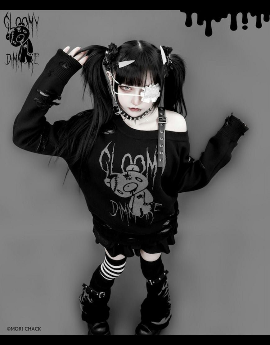 DimMoire【ディムモアール】GLOOMY×DimMoire グル～ミ～いたずらニット