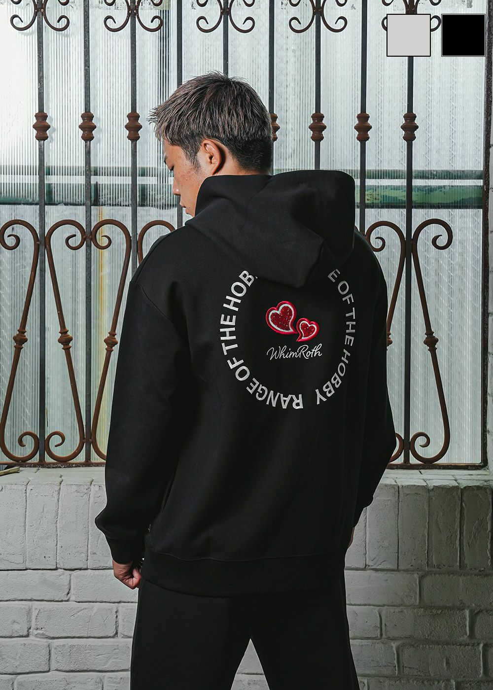 W/Rハートロゴプルパーカー ラグランラインジャケット／ジャケット