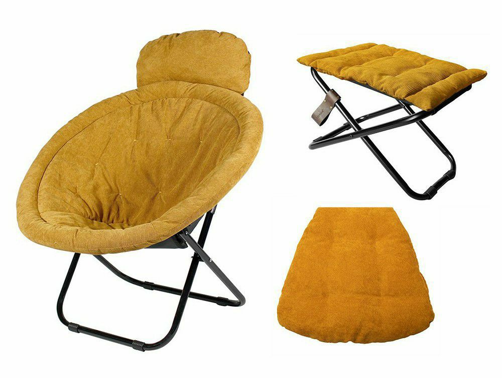 2way フォールディングチェア＋同色のオットマンセット