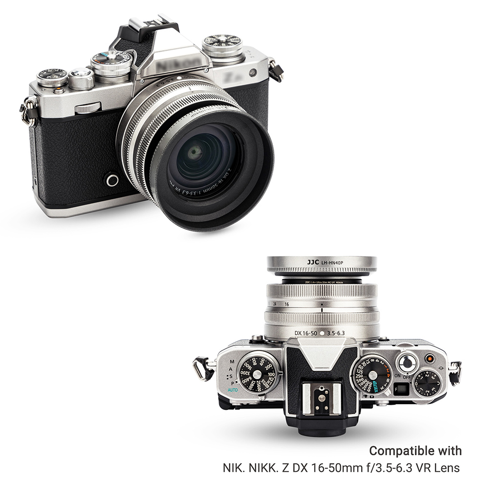 Jjc-Nikon kor z dx 16-50mm,HN-40シルバーネジ,Z30 z50 z7ii z7 z6