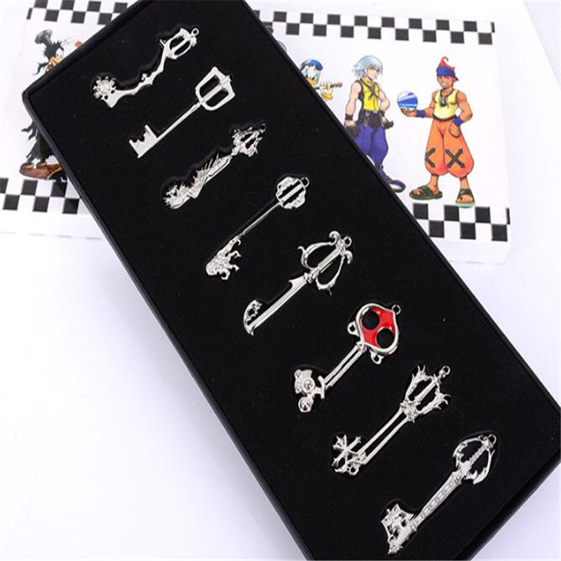 8 pz/set Kingdom Hearts II KEY BLADE Sora Keyblade del Pendente