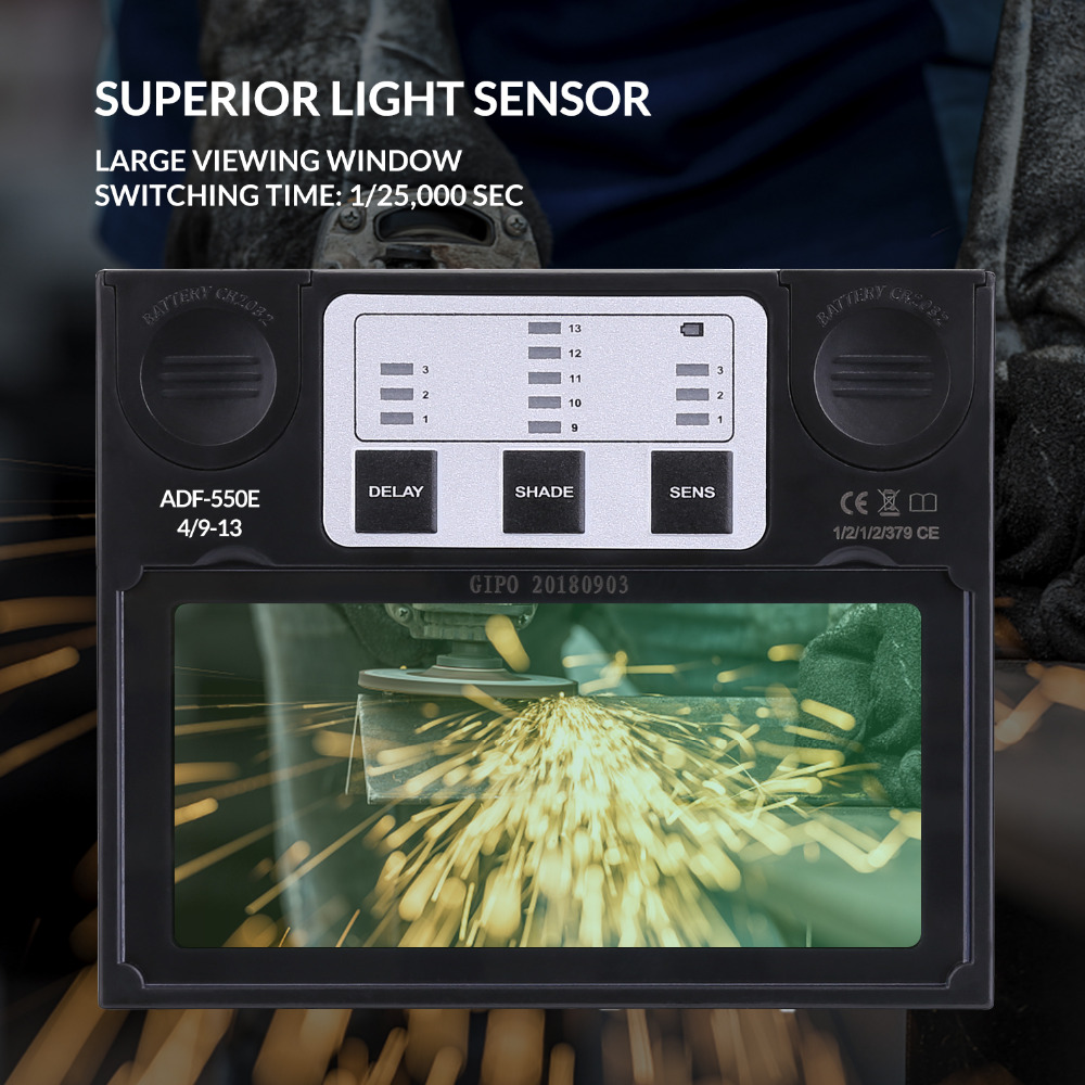 DEKO MZ SERIES Electric Welding Mask Skull Solar Auto Darkening