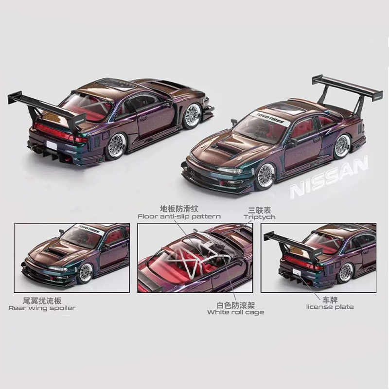 New In Stock Mortal 1:64 Nissan S14 Gt-Spec V2 Seiji Ookawara