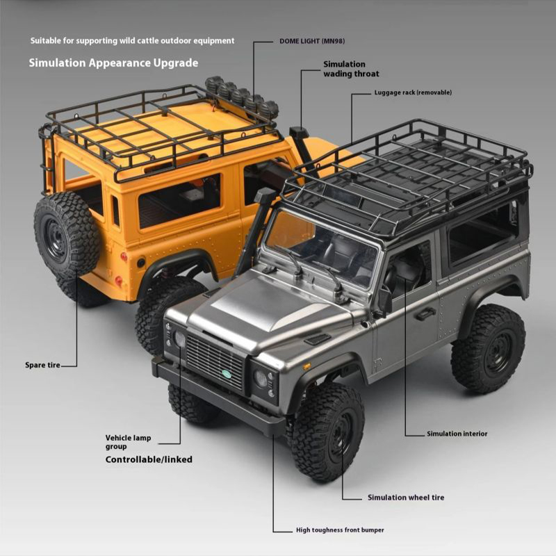 1:12 Scale MN-99S MN-98 RTR Version RC Car 2.4G 4WD RC Rock