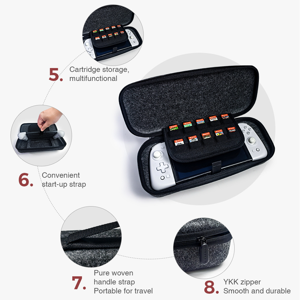 MOBAPAD Storage Bag Carrying Case for Nintendo Switch OLED JoyPad