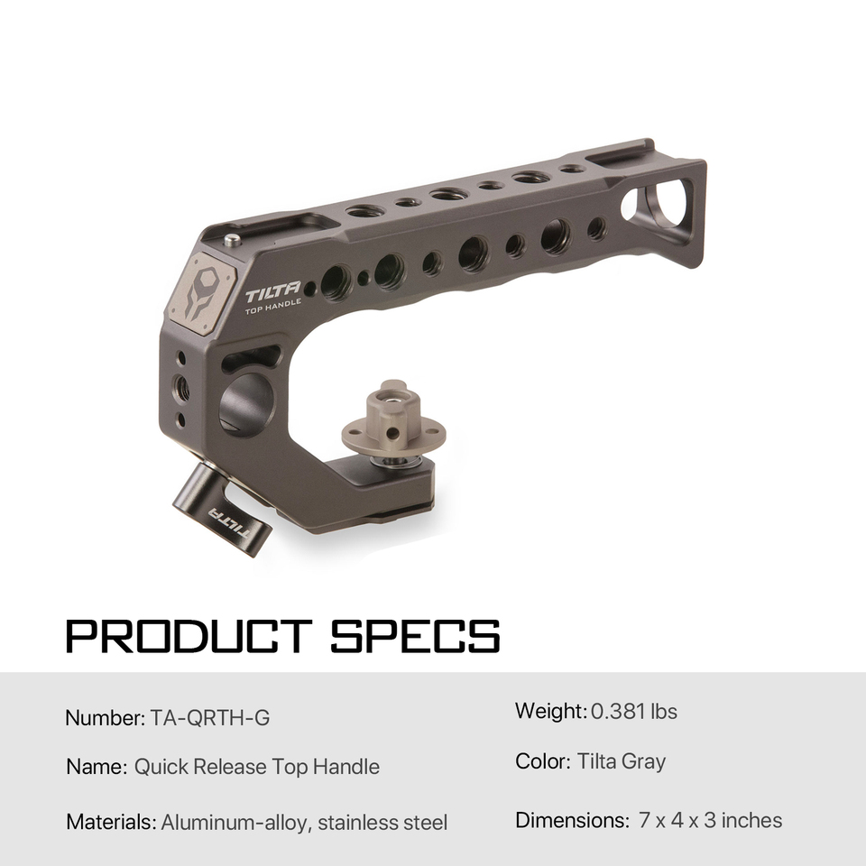 Tilta TA-QRTHクイックリリーストップハンドルほとんどの用途向け