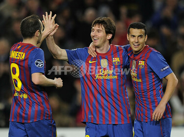 FCバルセロナが準々決勝進出、メッシが5得点 欧州CL 写真20枚 国際