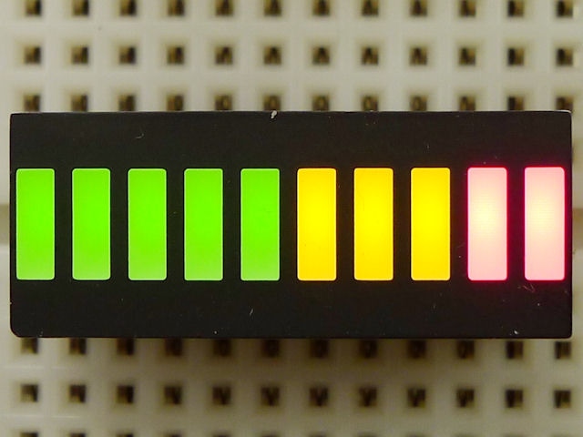 オプトサプライ10バーLEDアレイ 3色(緑5黄3赤2)タイプ: オプト