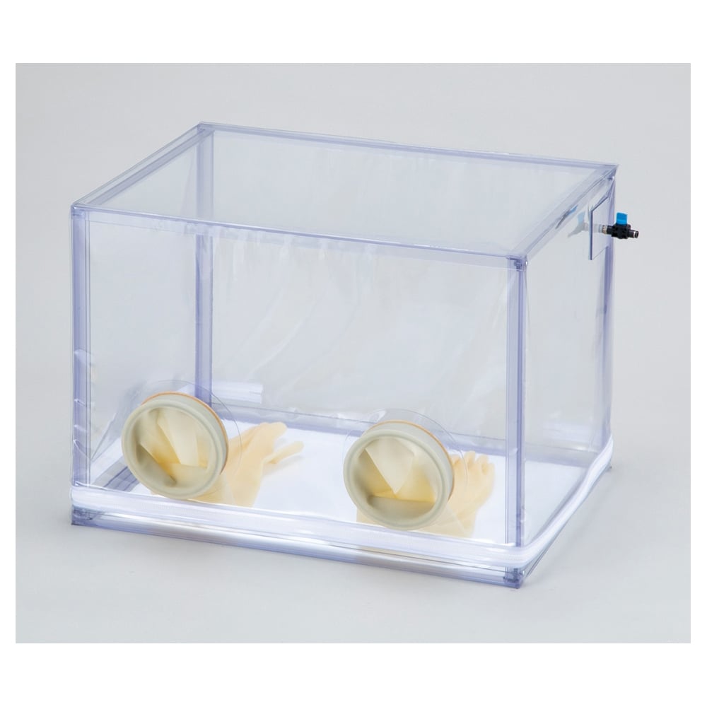 4-3906-01 軽量グローブボックス（ガスコック付） KG-700 【AXEL