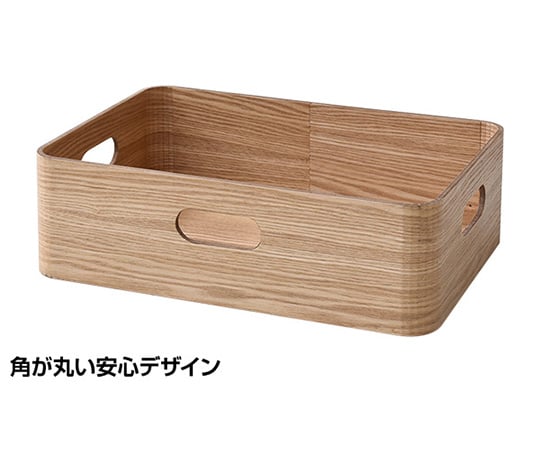 収納ボックス 木箱 浅型 ナチュラル TSB-1A(NA) - as kitchen（アズ