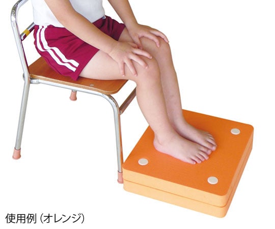 63-6543-99 足置き台 オレンジ 【AXEL】 アズワン