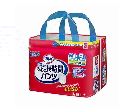 サルバやわ楽パンツしっかり長時間 M～L 9枚入×6袋 35486 - as kitchen